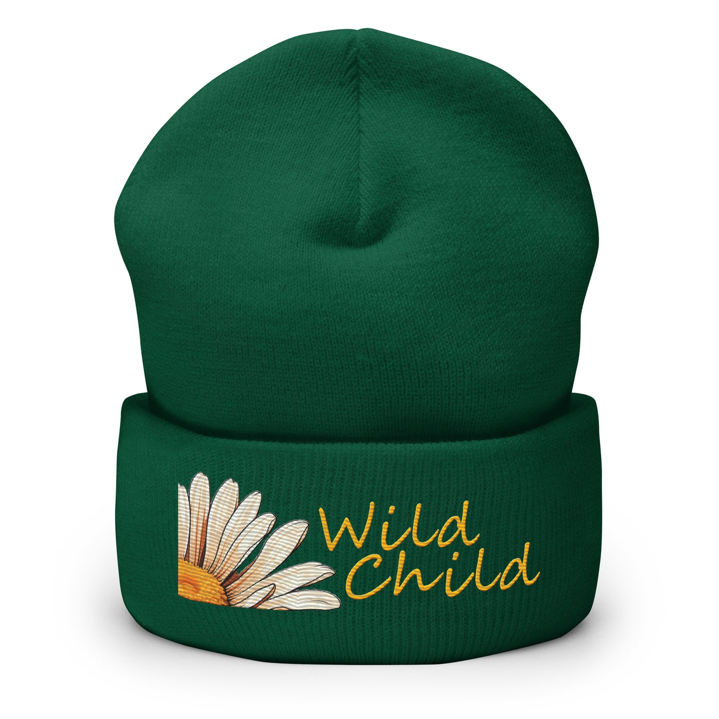 Wild Child Embroidered Cuffed Beanie