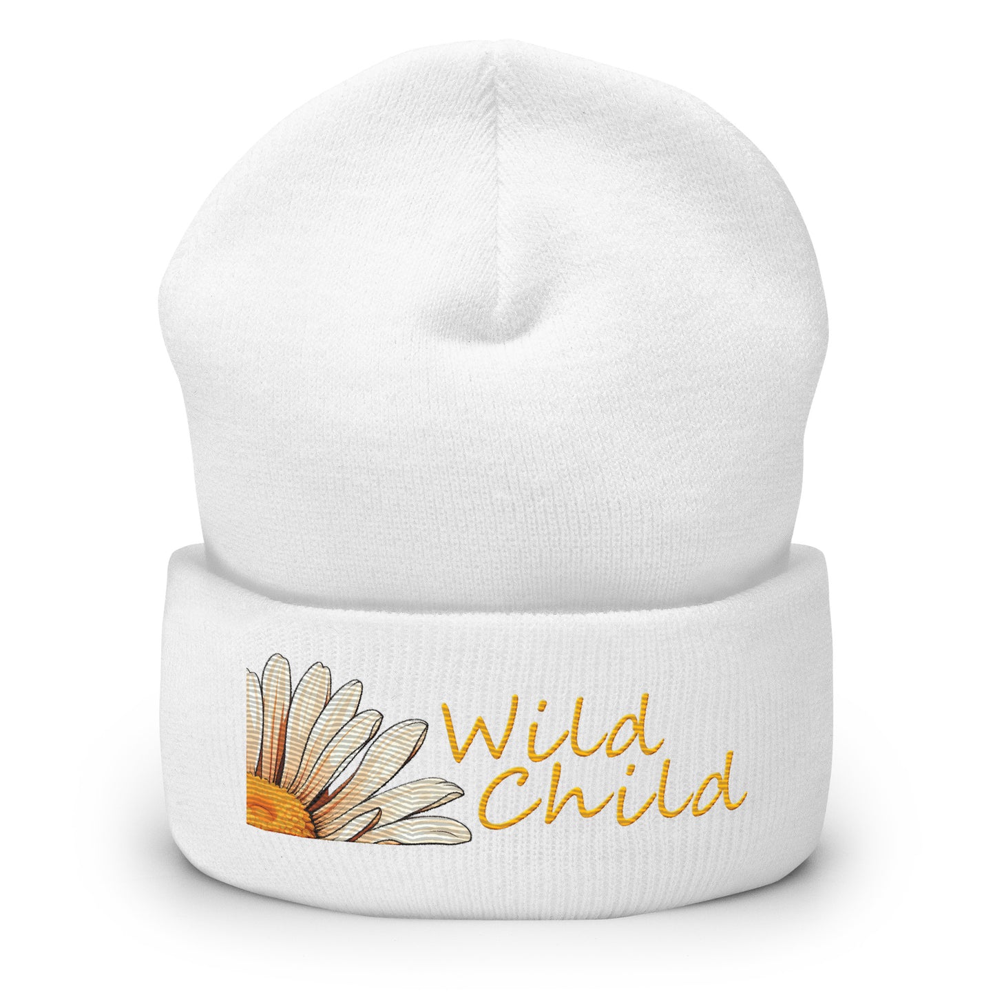 Wild Child Embroidered Cuffed Beanie