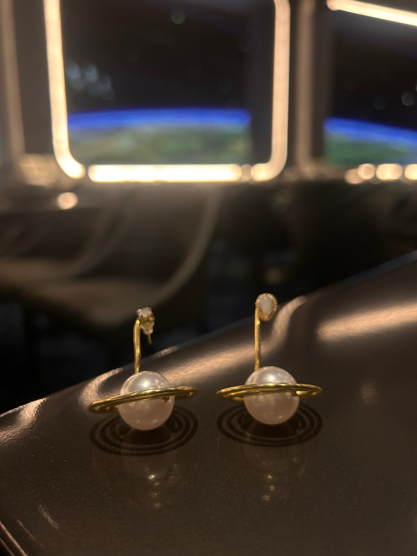 Saturn earrings