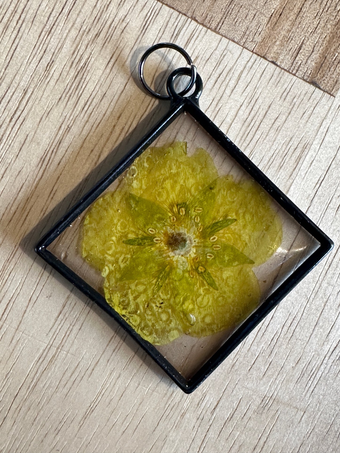 Custom made wildflower necklace