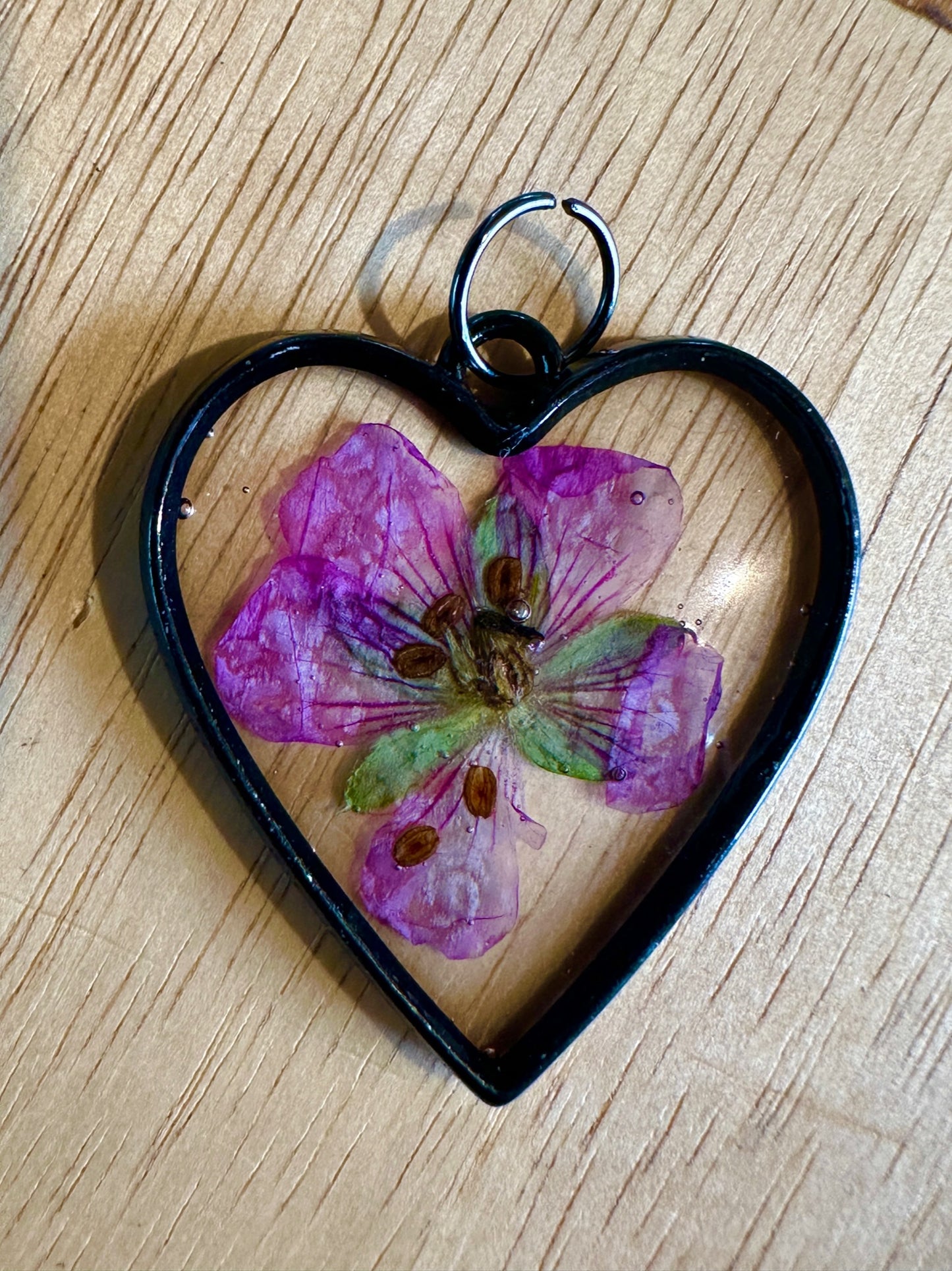 Custom made wildflower necklace