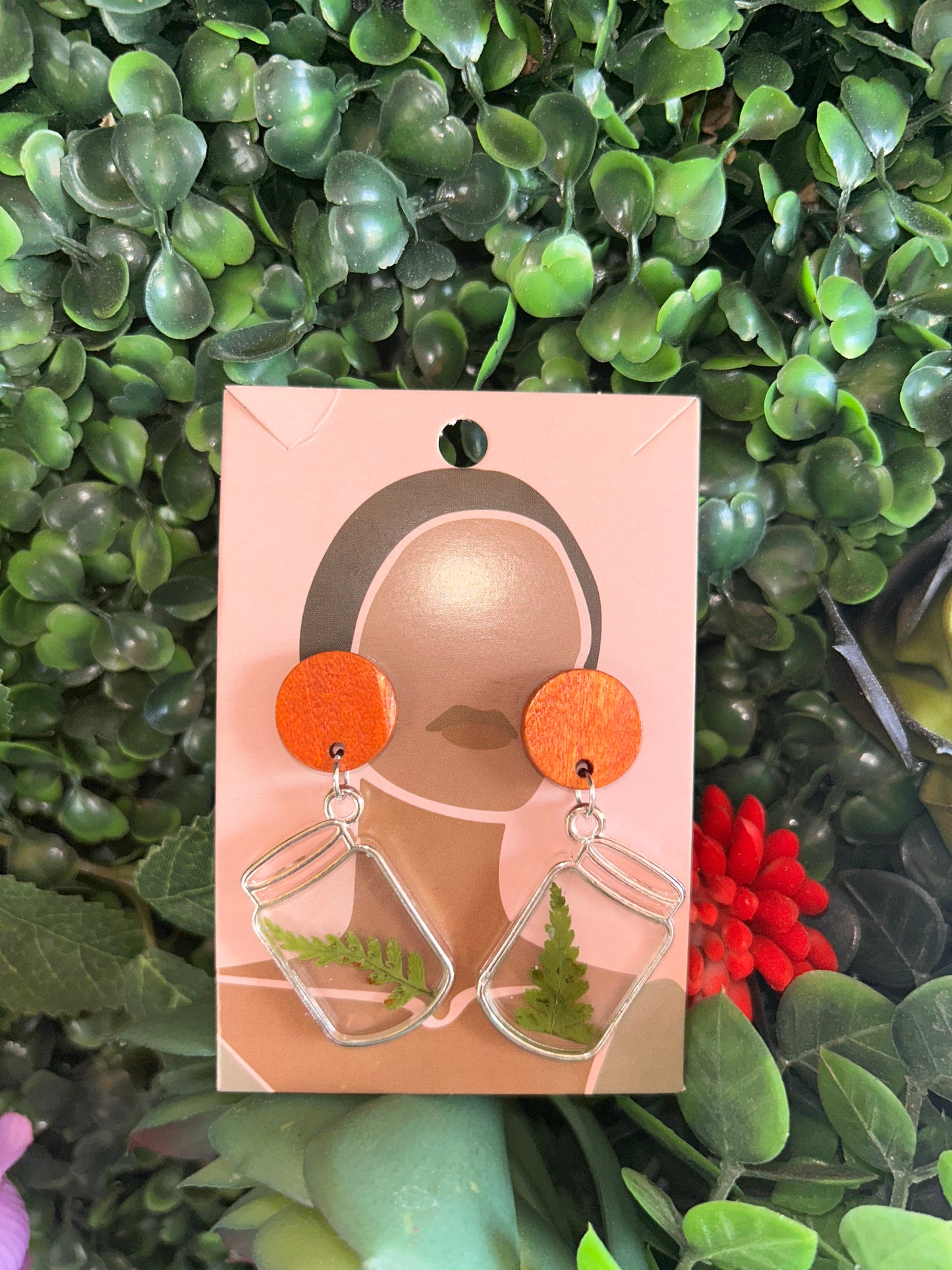 Custom made wildflower earrings