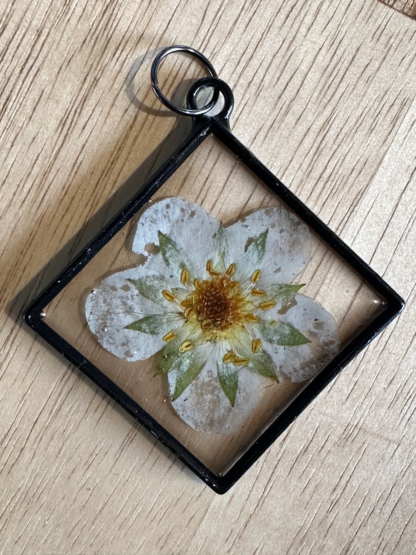 Custom made wildflower necklace