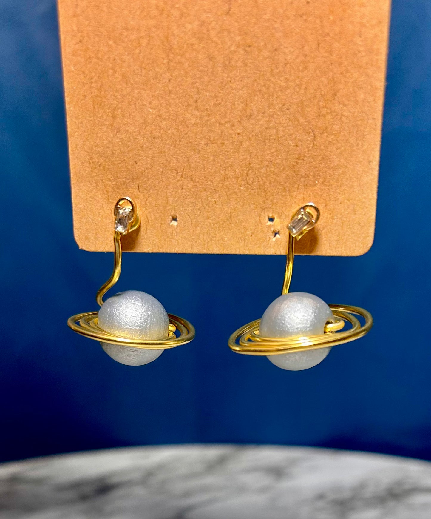 Saturn earrings