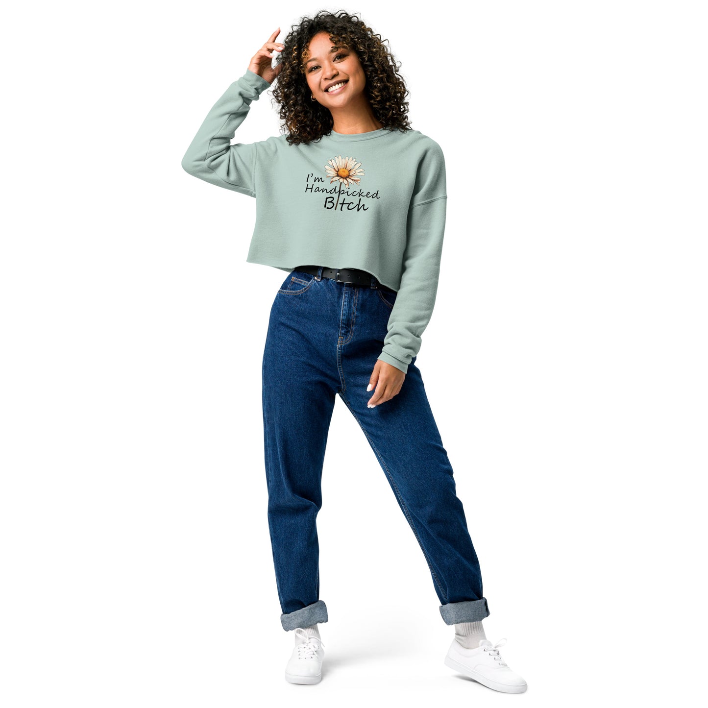 I'm Handpicked Crop Sweatshirt