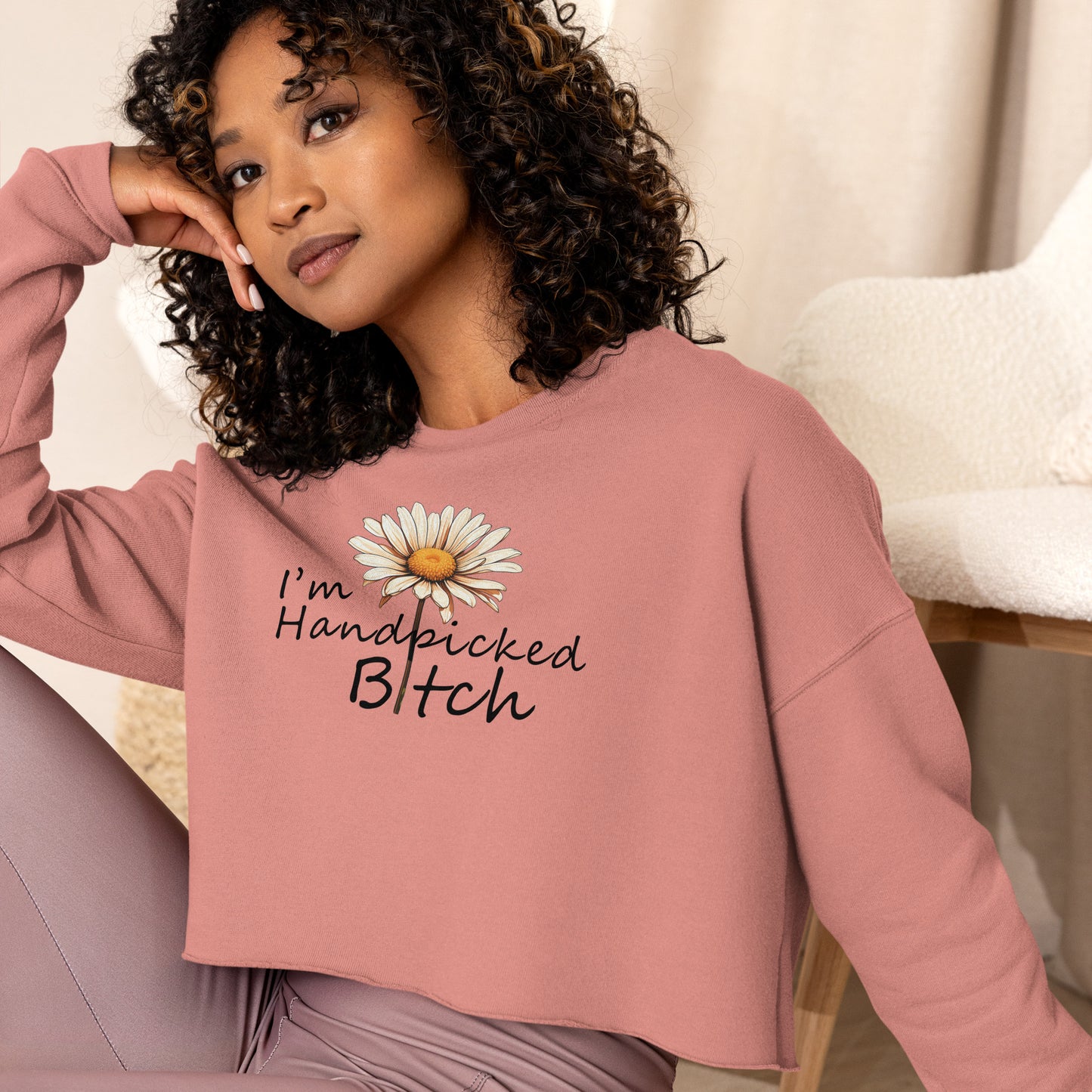 I'm Handpicked Crop Sweatshirt